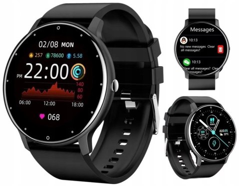 SMARTWATCH zegarek SPORTOWY Pulsometr Krokomierz