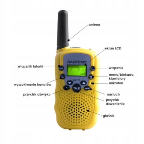 WALKIE TALKIE DLA DZIECI krótkofalówka