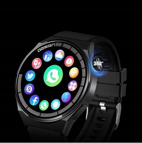 ZEGAREK MĘSKI SMARTWATCH WIELOFUNKCYJNY SREBRNY DOTYKOWY