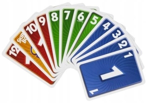 GRA KARCIANA DLA DZIECI SKIP BO SKIP-BO GRA MATTEL UNO 162 KARTY