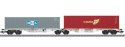 Märklin 47811 Skala H0 Wagon dwukontenerowy typu Sggrss 80 AAE, epoka VI