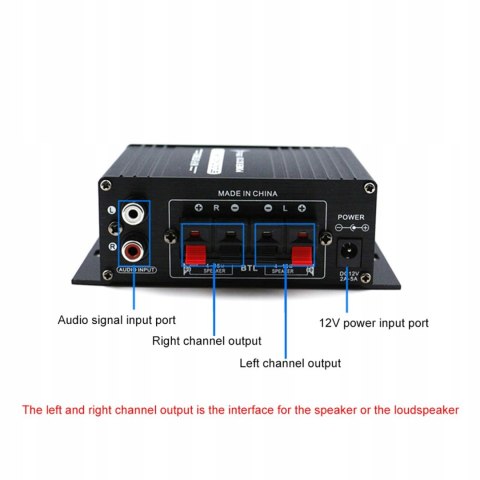 Miniwzniacz AK170, 20W 20W Hi-Fi