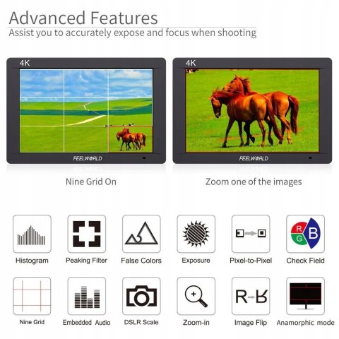 Monitor podglądowy Feelworld FW703 7 "