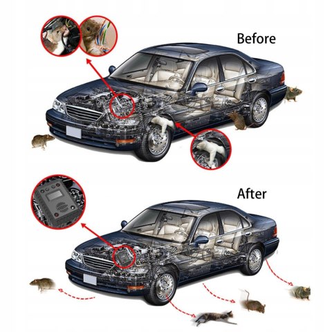 Odstraszacz gryzoni do domu i samochodu