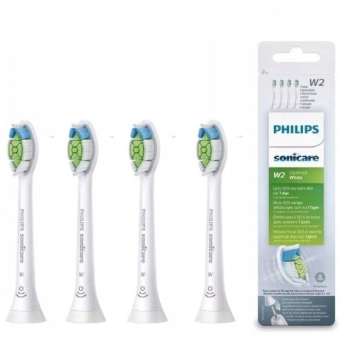 PHILIPS SONICARE W2 OPTIMAL WHITE KOŃCÓWKI 4 SZT