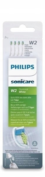 PHILIPS SONICARE W2 OPTIMAL WHITE KOŃCÓWKI 4 SZT