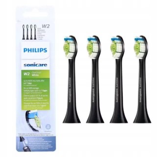 PHILIPS W OPTIMAL WHITE W2 HX6064/95 GŁÓWKI STANDARDOWE CZARNE 4 SZTUKI