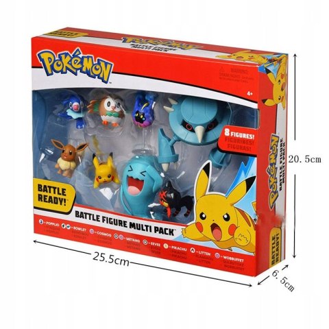 Pokemon Battle Figurki Pikachu Zestaw 8 Figurek dla dzieci