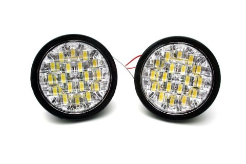 Światła LED do jazdy dziennej | okrągłe ø 90 mm DRL 10