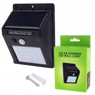 HALOGEN LAMPA SOLARNA 20 LED Z CZUJNIKIEM RUCHU