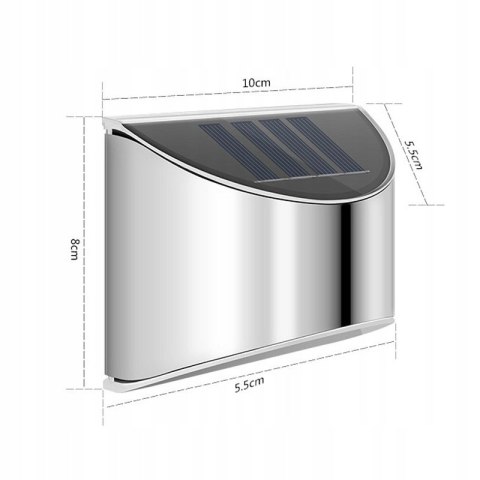 LAMPKI SOLARNE OGRODOWE LAMPA SOLARNA KINKIET 2 szt.