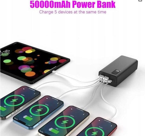 Powerbank TOOSPON 50000 mAh czarny