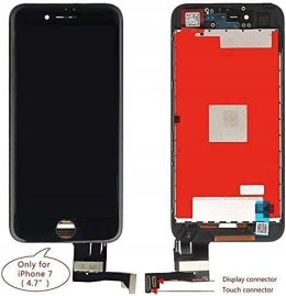 Wyświetlacz LCD ekran dotykowy zamiennik do iPhone 7 czarny zestaw