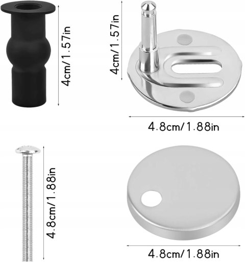 2X WYMIENNE ZAWIASY DO DESKI SEDESOWEJ NAKRĘTKI MOCUJĄCE SOLIDNE PARA 50mm