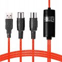 KABEL KONWERTER MIDI NA USB IN OUT INTERFEJS 1.5M