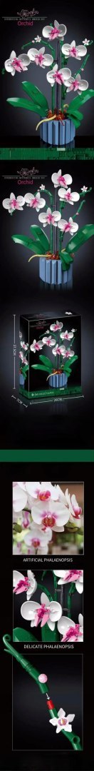 Klocki Orchidea kwiatek 608 szt