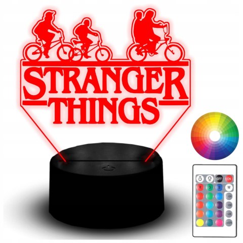 LAMPKA NOCNA LED NEON STRANGER THINGS 3D PREZENT