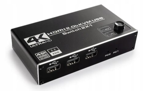 Przełącznik Switch KVM USB + HDMI 2/1