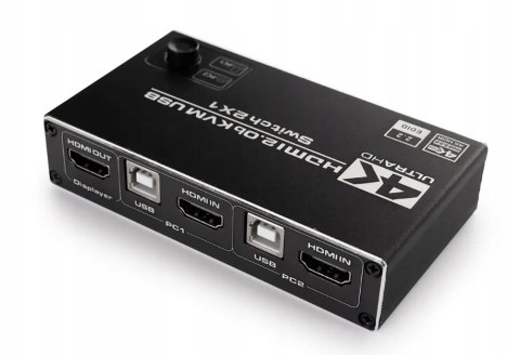 Przełącznik Switch KVM USB + HDMI 2/1