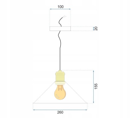 Lampa wisząca TOOLIGHT Porto 1 -punkty światła E27