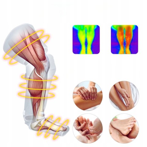PRESOTERAPIA DRENAŻ LIMFATYCZNY MASAŻER NÓG MASAŻ