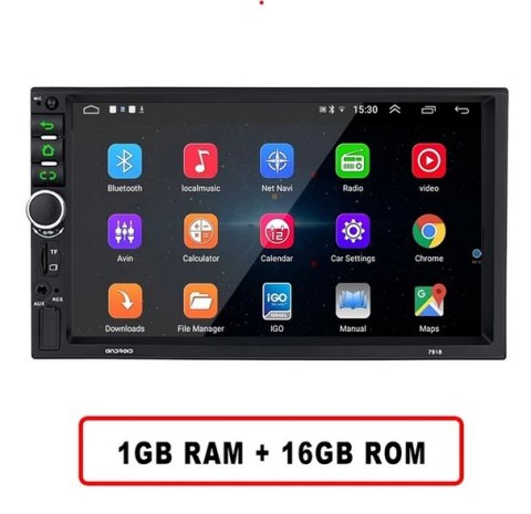 Radio samochodowe Panlelo 2-DIN 1 rom16 gb karta pamięci 256 gb android 6