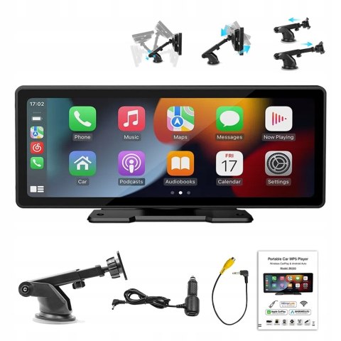 Uniwersalny ekran Multimedia radiowe Carplay Android kamera cofania+128Gb