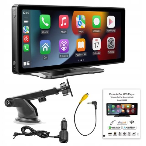 Uniwersalny ekran Multimedia radiowe Carplay Android kamera cofania+128Gb