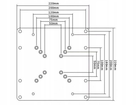 Adapter VESA do uchwytu ściennego do telewizora