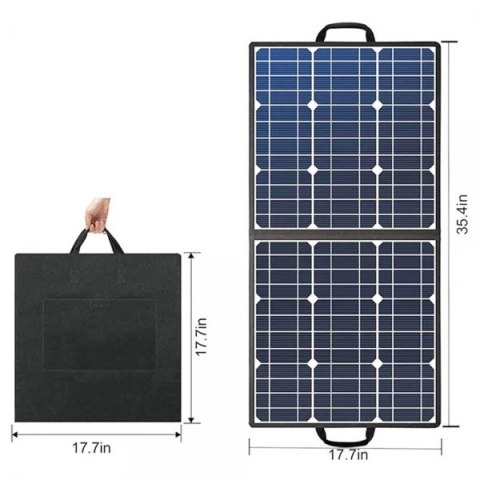 Zewnętrzny przenośny składany panel słoneczny do ładowania 50W 18V