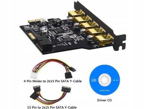 Adapter KONTROLER USB 3.0 PCI EXPRESS KARTA PCI-E