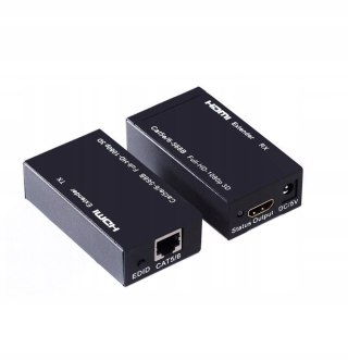 Extender Przedłużacz HDMI na RJ45 LAN 60m 3D Wwa