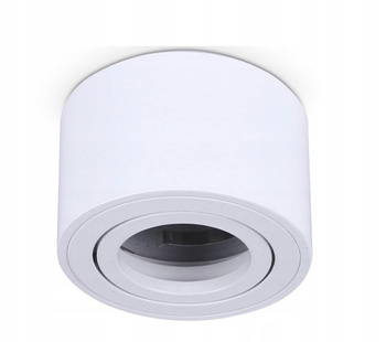 OPRAWA HALOGENOWA OKRĄGŁA NATYNKOWA RUCHOMA BIAŁA 50mm