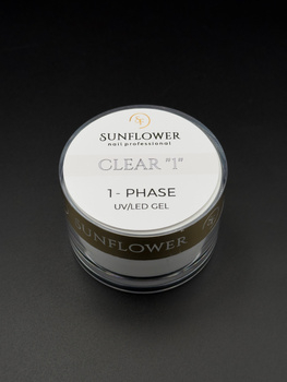 Żel UV Jednofazowy Clear "1+" 50g – Przezroczysty, Profesjonalny