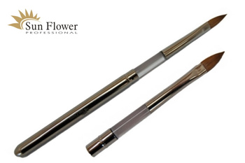 Pędzelek Naturalny - Koci Języczek Lux Nr 8 - Oprawa Metal.