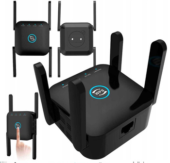 WZMACNIACZ SYGNAŁU WiFi SIECI REPEATER 1200 mb/s