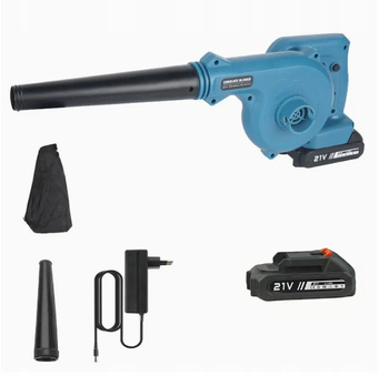 DMUCHAWA AKUMULATOROWA 21V | ZESTAW Z AKUMULATOREM I ŁADOWARKĄ