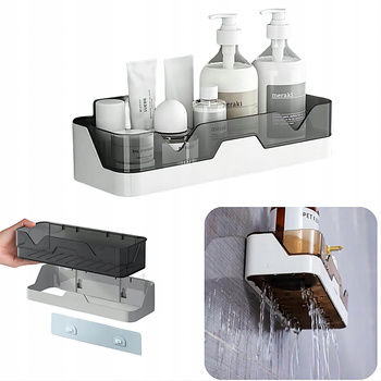  Koszyk Półki Łazienkowe Pod Prysznic Bez Wiercenia PÓŁKA ŁAZIENKOWA WISZĄCA