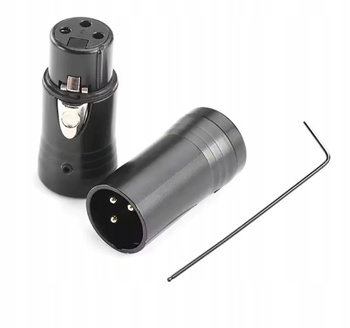 Złącze 3 piny (Connector) XLR pod kątem prostym – model X301