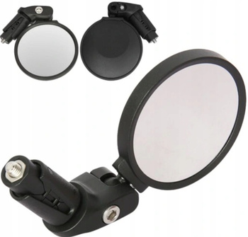 Lusterko rowerowe uniwersalne REGULOWANE LUSTERKO WSTECZNE DO ROWERU czarne