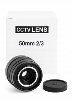 Obiektyw CCTV 50mm 2/3" - Czarny , mocowanie typC