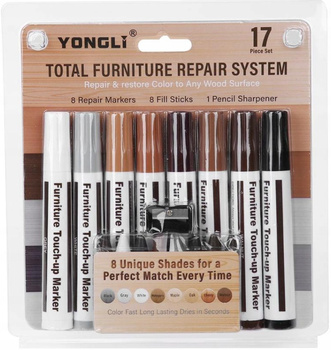 ZESTAW DO NAPRAWY MEBLI PANELI MARKERY + WOSKI