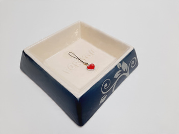 Miska ceramiczna dla psa dla kota Vitakraft 500ml niebieska