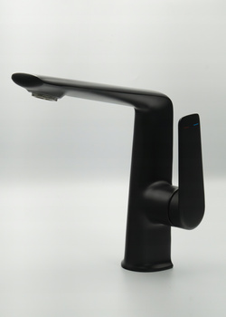 Bateria umywalkowa łazienkowa stojąca bateria do umywalek czarna