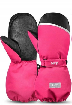 Rękawiczki narciarskie dziecięce jednopalczaste różowe MCTI KDS 12-16 lat S