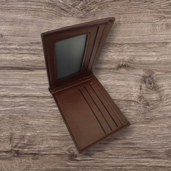 Portfel brązowy męski skóra ekologiczna