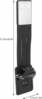 Przenośna, Przyciemniana Lampka Do Czytania LED Z Elastycznym Klipsem