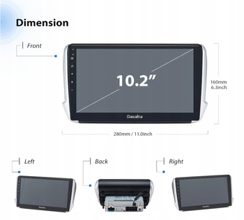 Radio samochodowe do Peugeot 208 2008 2012-2016 ,powystawowe
