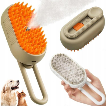 SZCZOTKA PAROWA DLA PSA KOTA ZWIERZĄT DOZOWNIK SIERŚĆ UCHWYT ELEKTRYCZNA