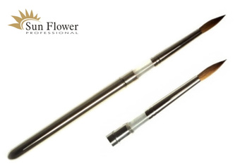 Pędzelek Naturalny - Okrągły Nr 8 - Oprawa Metal.